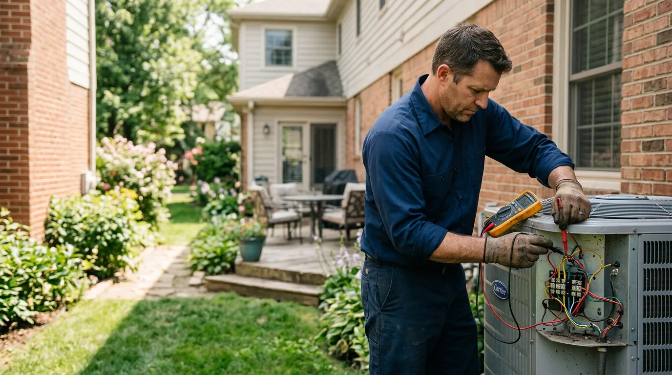HVAC technician working near East Hartford, CT